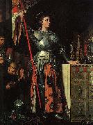 Jean Auguste Dominique Ingres Joan of Arc at the Coronation of Charles VII. Oil on canvas, painted in 1854 Spain oil painting artist